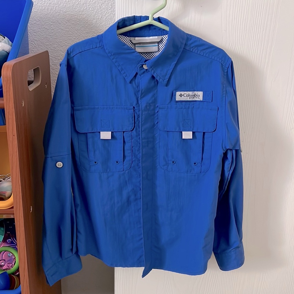 Columbia Boy Fishing Shirt, Size XS (6-7)